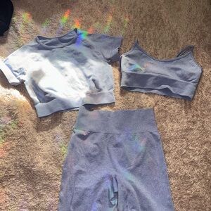 Gray purple Activewear Set